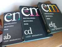 Encyklopedia muzyczna.  3 tomy ab, cd, efg. PWM.