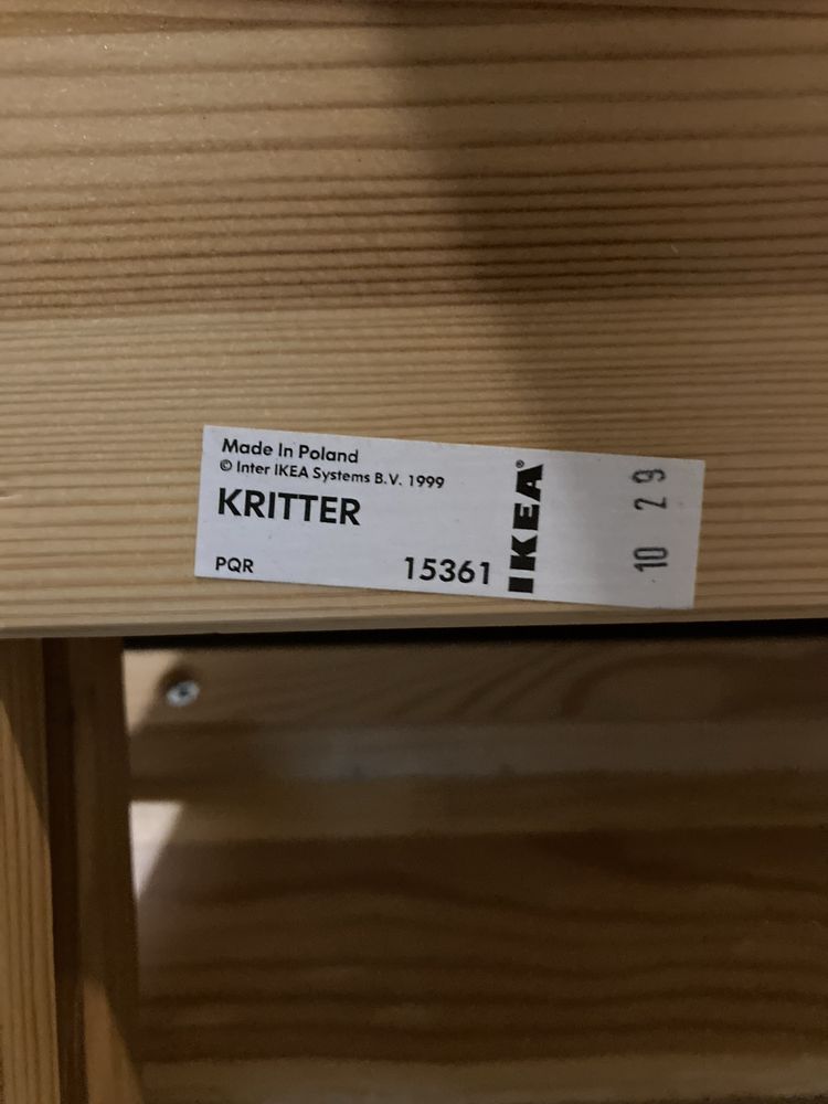 Łóżko Ikea - rama Kritter i szczeble Sultan Lade 70x160 cm