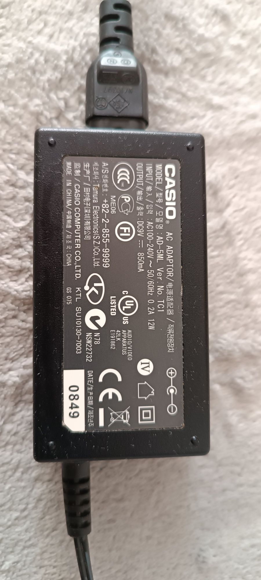 Pianino keyboard Casio CTK-496 ze statywem