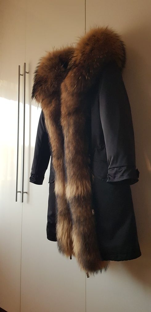 Kurtka parka z futrem