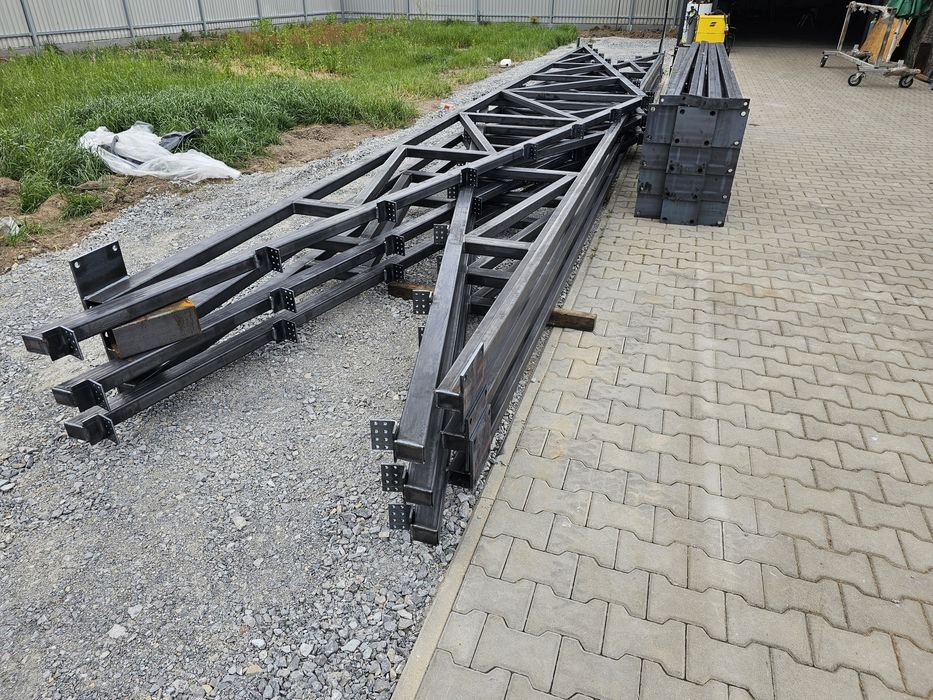 Hala magazyn garaż konstrukcja kratownica dźwigary słupy 6x20x4 laser