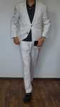 Garnitur Reserved Rozmiar 54 Kolor Kremowy jasny Regular Fit