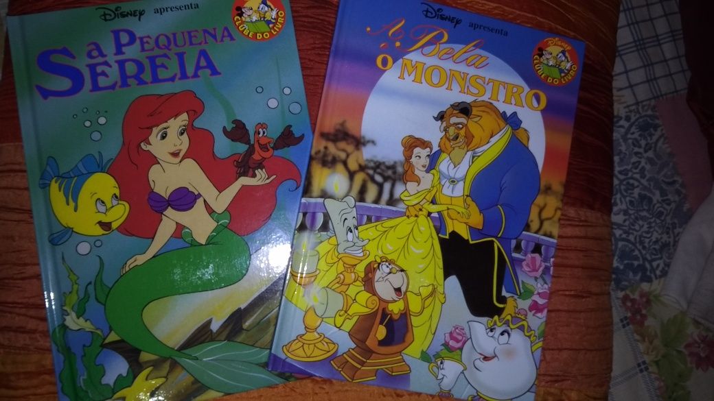 Livros Disney  | A Pequena Sereia; A Bela e o Monstro; Força Ralph2..