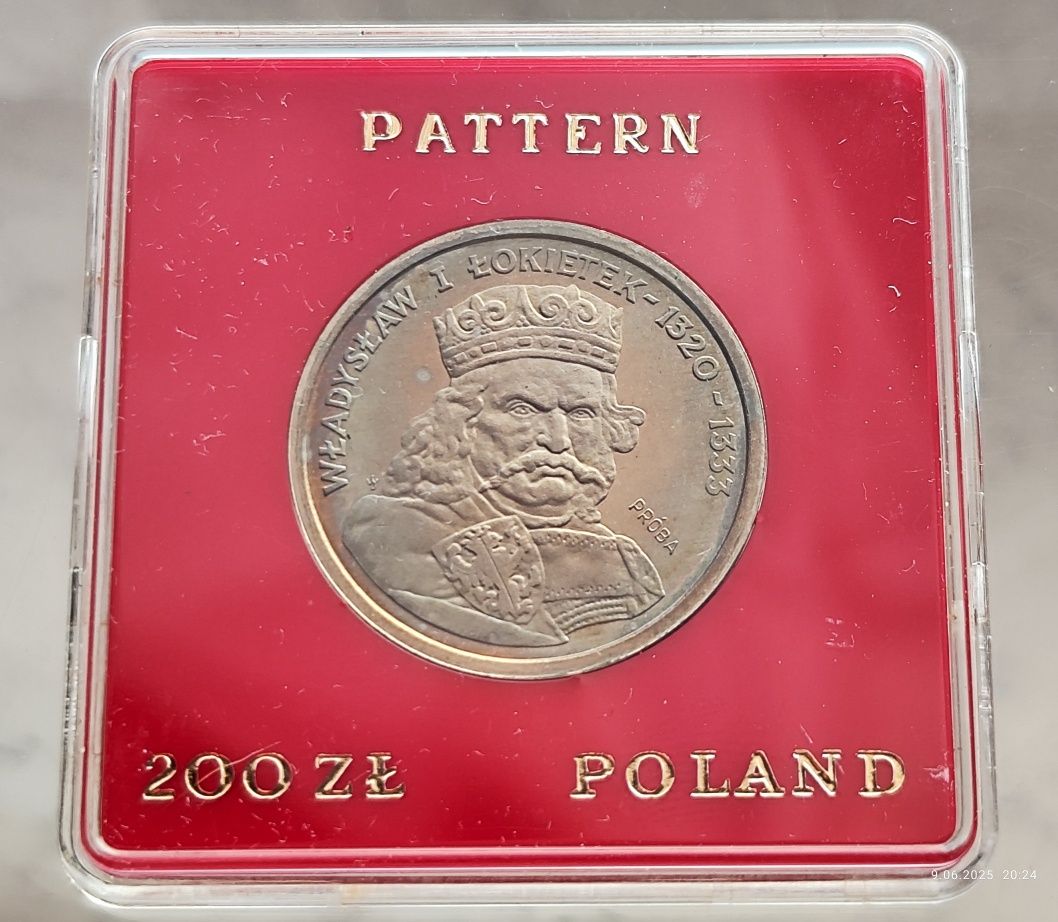 200 zł 1986 Próba Łokietek