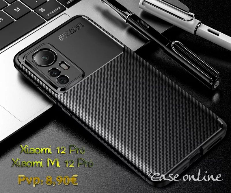 Capa Fibra Carbono Xiaomi Mi 11 Pró / Xiaomi 12 Pró / Xiaomi Mi 12 Pró