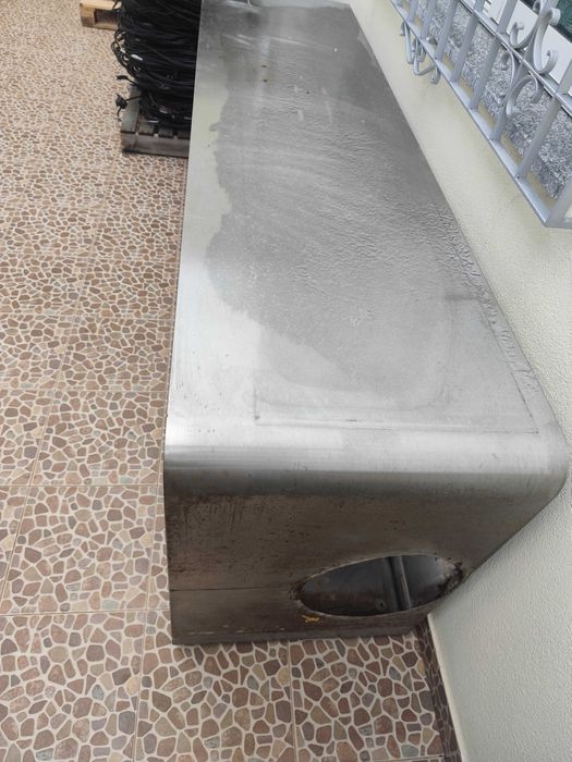 Hote chaminé inox c/3 filtros