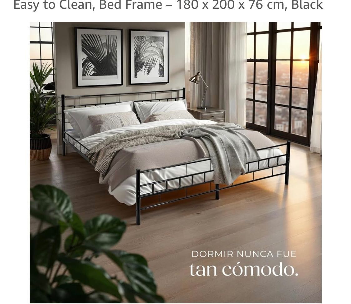 Cama de casal king size 180/200/76cm
