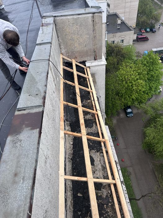 Покрівля балкону Кровля мягкая кровля Покрівля рубероїдом ремон балкон