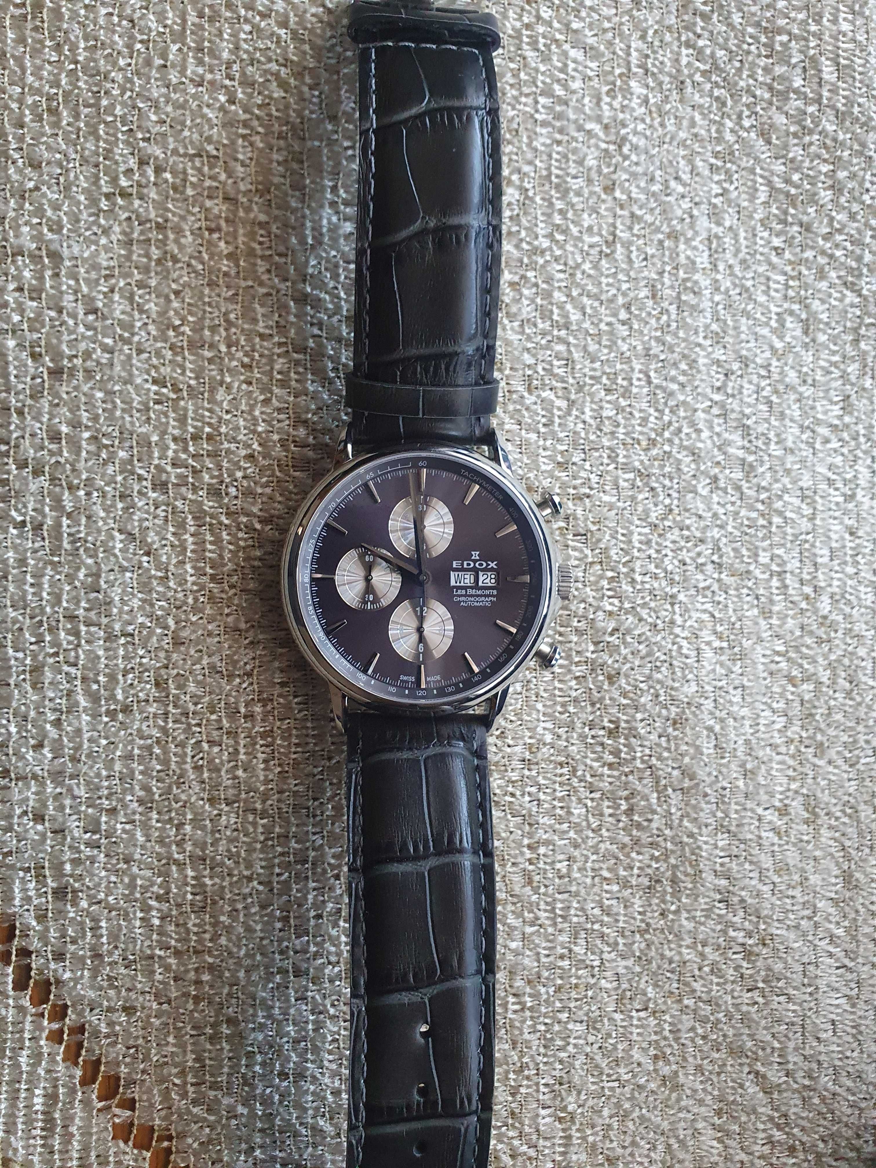 EDOX Les Bemonts Chronograph Automatic  01120 3 GIN watch   , jak nowy