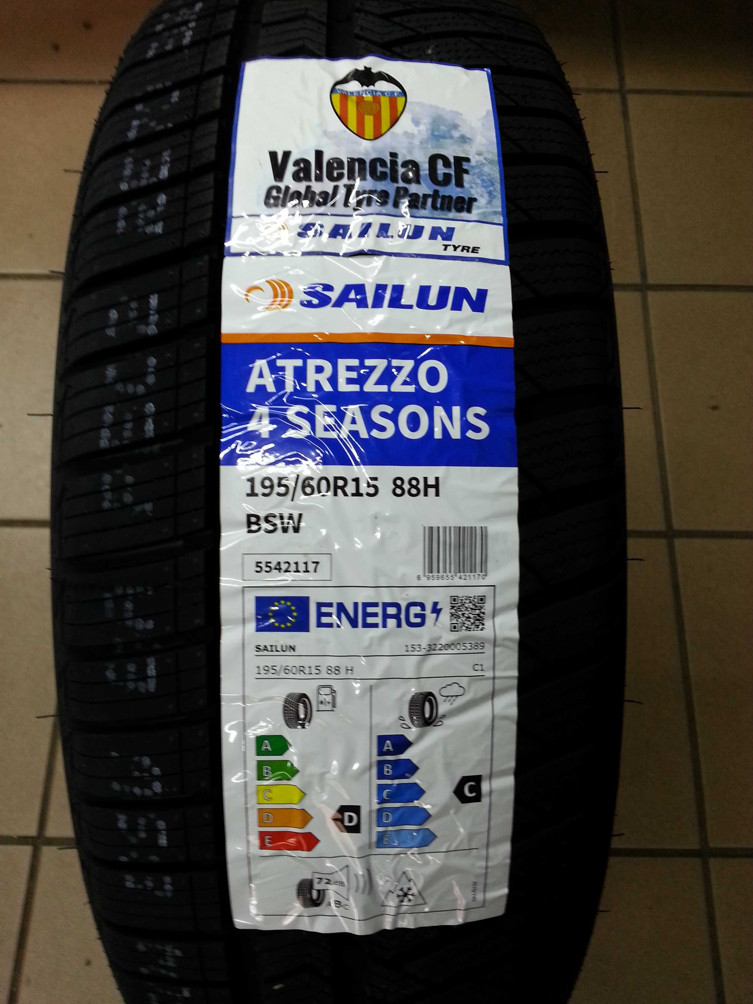 Opony całoroczne wielosezonowe 195/60r15 88H Sailun Atrezzo 4Seasons