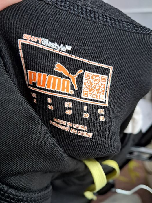 Czarne sportowe legginsy damskie Puma