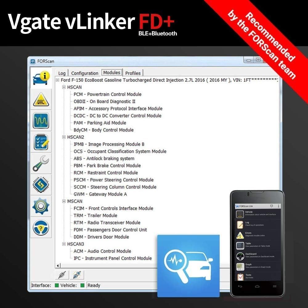 Vgate vLinker obd2 bluetooth diagnóstico carros