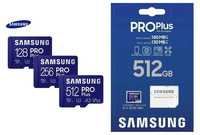 Карта памяти Samsung PRO Plus 128Gb / 256Gb / 512Gb (180mb/s)
