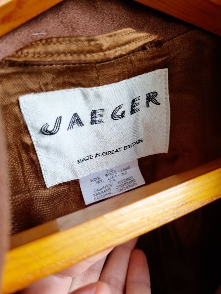 Jaeger кашемировое пальто цвета кэмэл