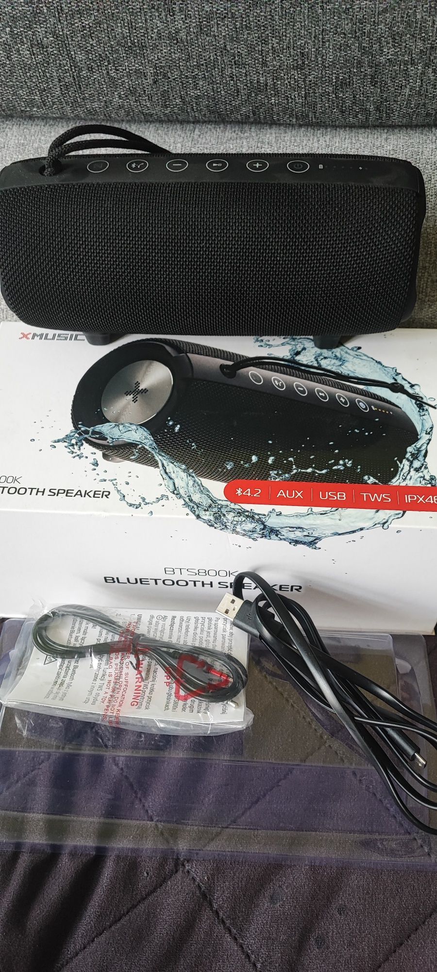 Głośnik przenośny + radio bluetooth