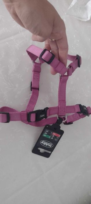 Szelki do smyczy dla psa Nobby nowe S mały pies fiolet