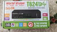 TV тюнер, цифровой эфирный и кабельный приемник T624 D4, USB, HD