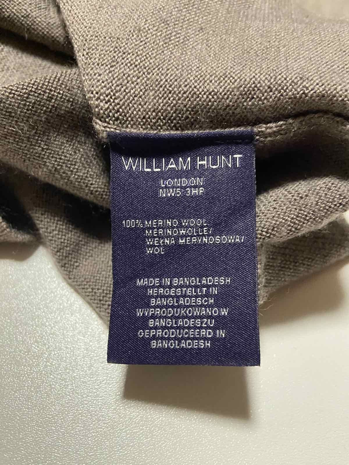 William Hunt мужской шерстяной свитер M 100% шерсть новый William Hunt