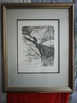 Henri de Toulouse-Lautrec Oceano Nox /Nuit en Mer orginalna litografia