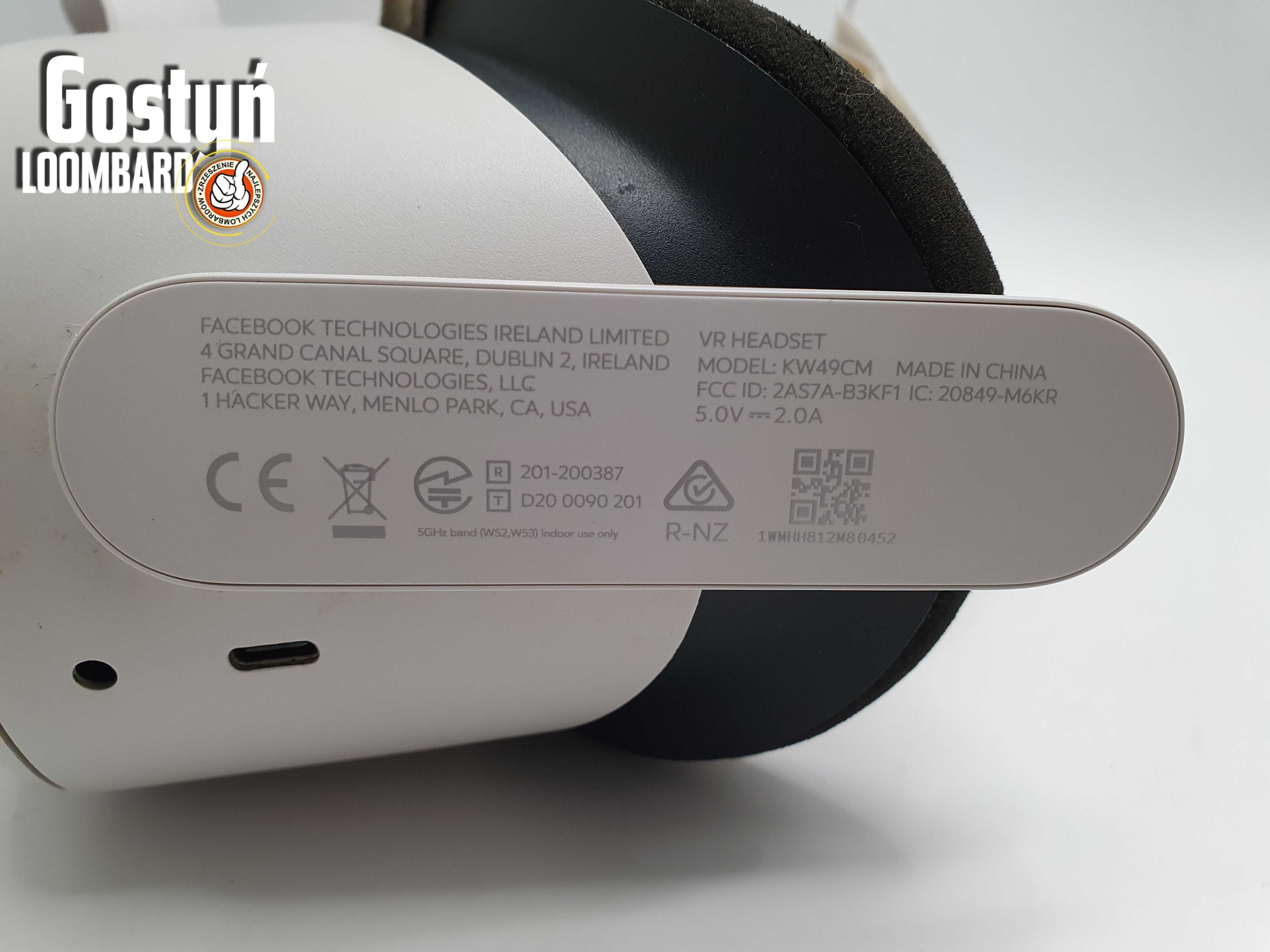 Od Loombard Gostyń Gogle VR OCULUS QUEST 2 64GB KONTROLERY