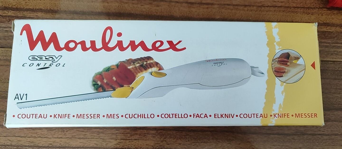 Faca elétrica Moulinex como nova