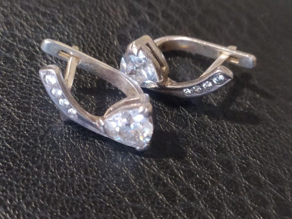 Серьги серебро своё