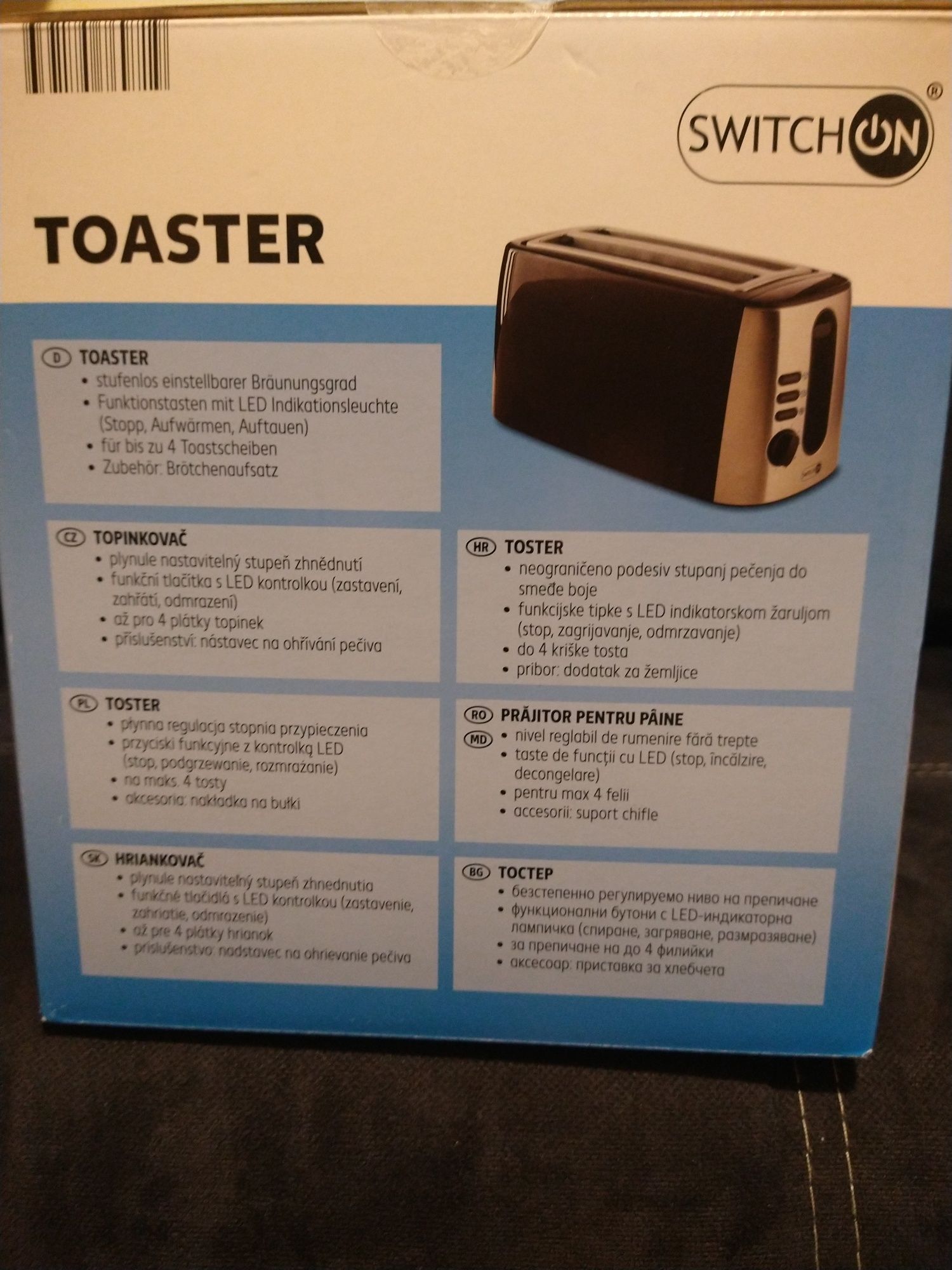 Toaster Switch On na 4 tosty