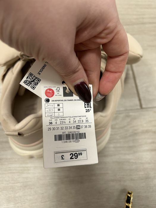 Кросівки 36 р zara