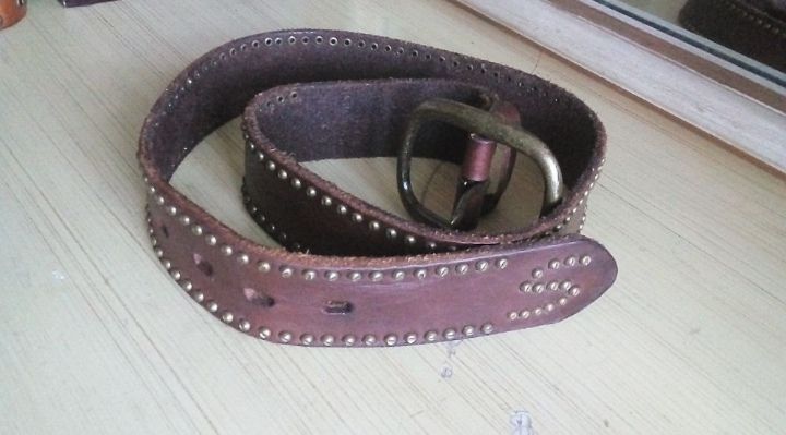 Silver Jeans Pasek Skorzany 91 cm Diesel Skóra Naturalna