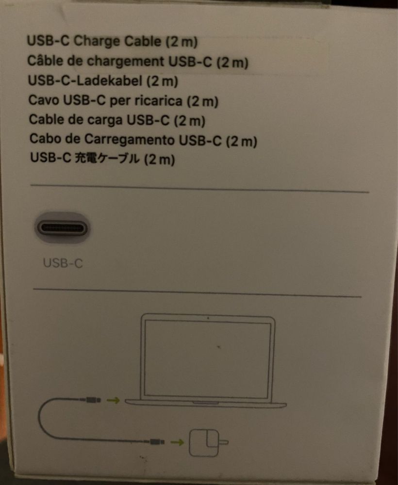 Cabo original apple 2mts novo  c/fatura