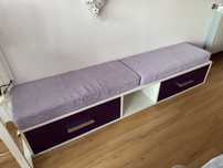 Comoda com duas gavetas roxo (negociavel)