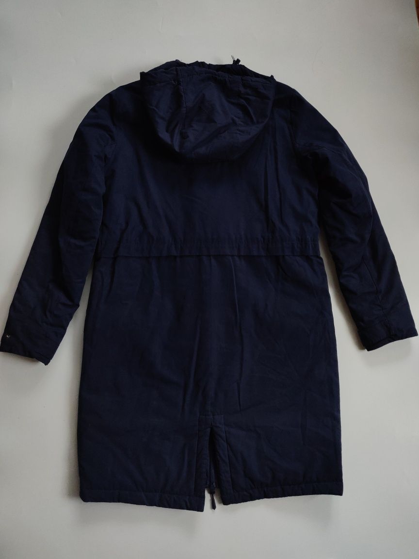 Granatowa parka damska S