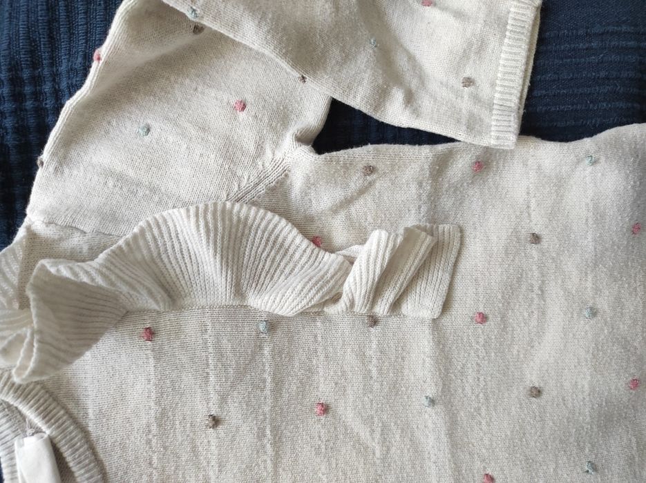 Beżowy sweterek H&M rozmiar 80