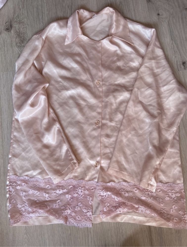 Różowa koszula nocna damska L 40