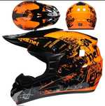 Kask motocyklowy cros/enduro r. M + google