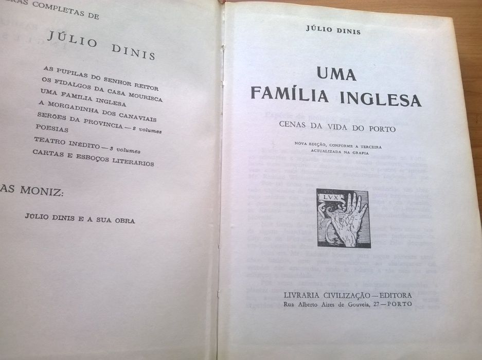 Uma Família Inglesa - Júlio Dinis (portes grátis)