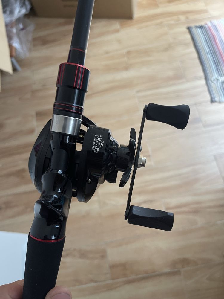 Cana de pesca com carretilha