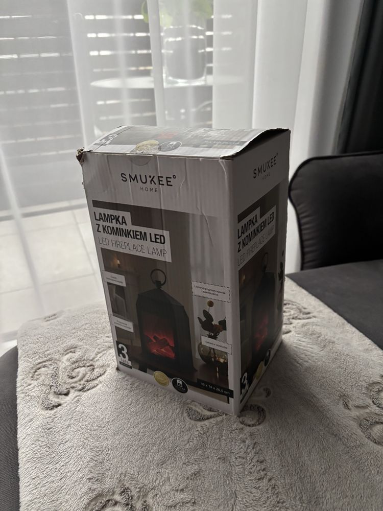 Lampka z kominkiem led