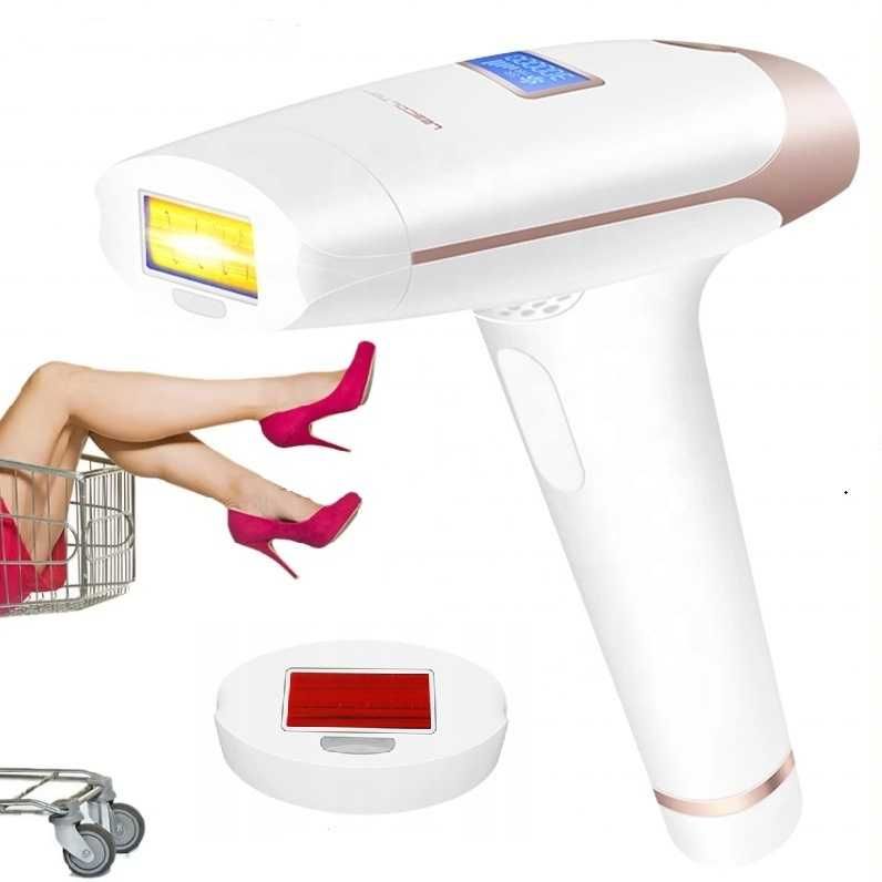 Depilator laserowy LESCOLTON T009i Dwie głowice DUŻY ZESTAW