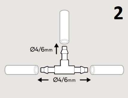 Acessórios Sistema de Rega – microtubo de 4-6 mm