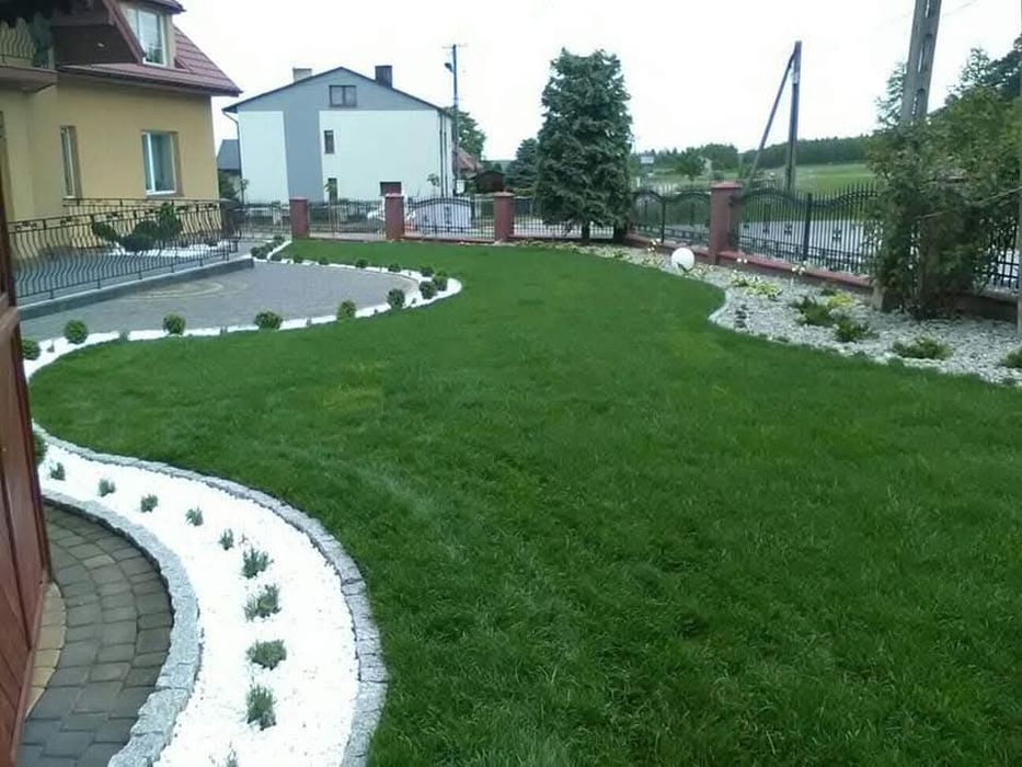 Kostka brukowa,zakładanie ogrodów, zakładanie trawników