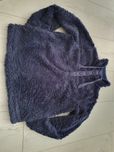 Pluszowy damski sweter Bluza M granatowa