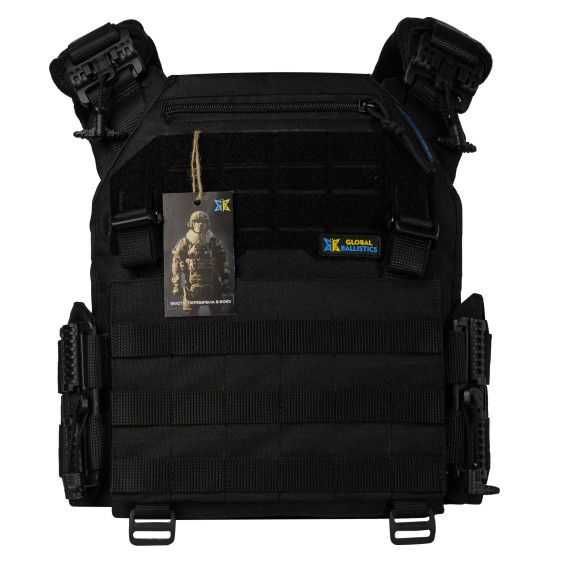 Плитоноска тактична Warmor Gen.3 Pro. Чорна SPECPROM без підсумків