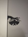 Decoração de parede/porta morcego