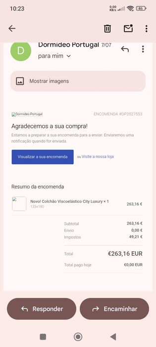 Colchão Viscoelástico Dormideo Luxury