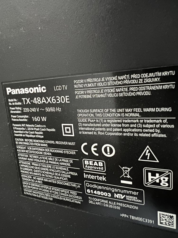 Vendo Tv led 4k Panasonic 48"