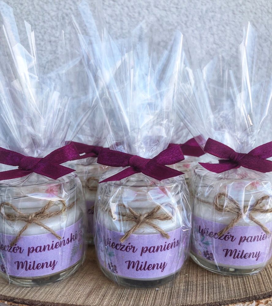 Mini świece sojowe upominek podarunek dla gości