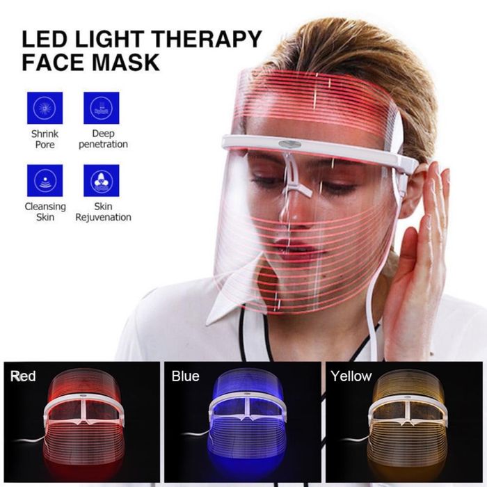 Máscara Led Fototerapia Limpeza de Pele Facial