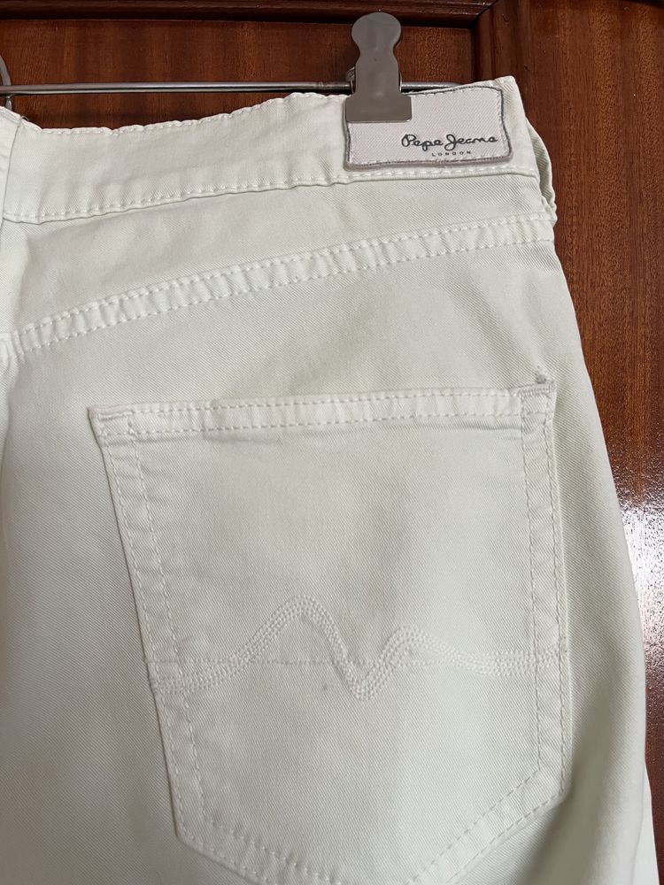 Calças brancas slim fit Pepe Jeans W28 L32