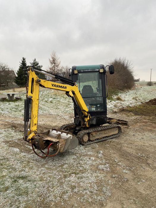 Mini koparka Yanmar SV18 z 2020r. 3 łyżki 2 tony Skarpowa uchylna 1 WŁ